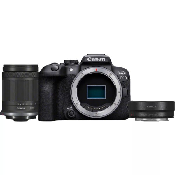 Canon EOS R10 + RF-S 18-150mm F3.5-6.3 IS STM + adattatore EF-EOS R