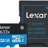LEXAR 32GB microSDHC 633X CL.10 UHS-I+ADAPTER