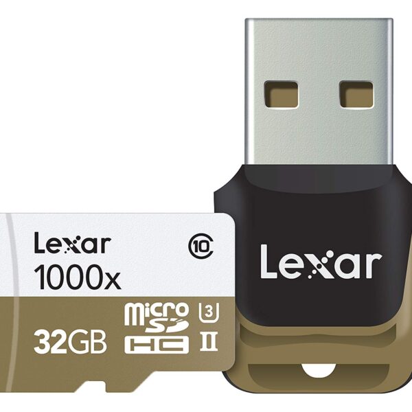 LEXAR 32GB microSDHC UHS-II 1000x with Reader (Class 10) U3