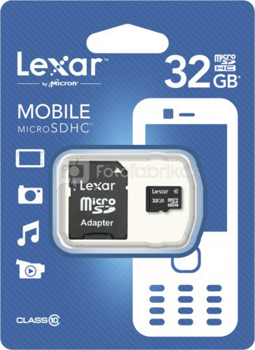 LEXAR 32GB microSDXC 300x UHS-I HSpeed with Adapter (Class 10)