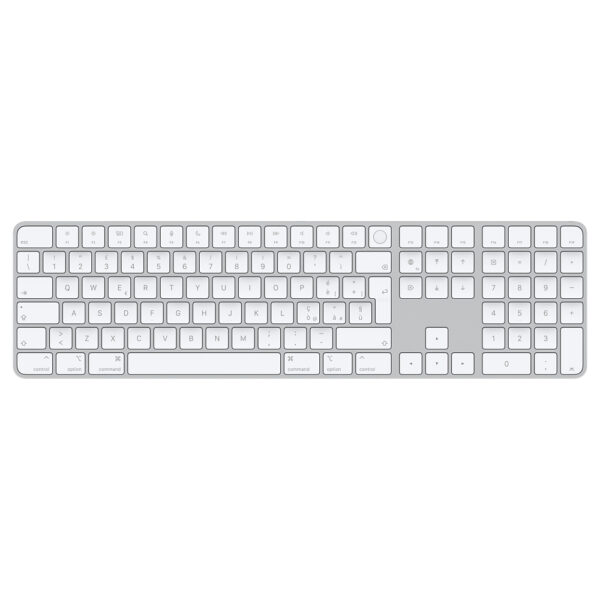 Apple Magic Keyboard con Touch ID e tastierino numerico Italiano - Tasti bianchi MK2C3T/A