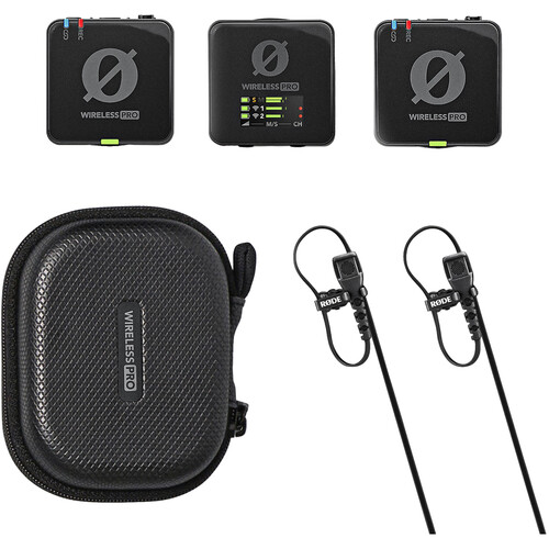 RODE Wireless PRO Sistema microfonico/registratore wireless clip-on per 2 persone con Lavalier