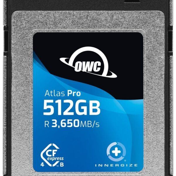 OWC CFXB4P00512 ATLAS PRO 512GB HIGH-PERFORMANCE CFEXPRESS TYPE B 4.0 MEMORY CARD R3650 MB/S -W3000
