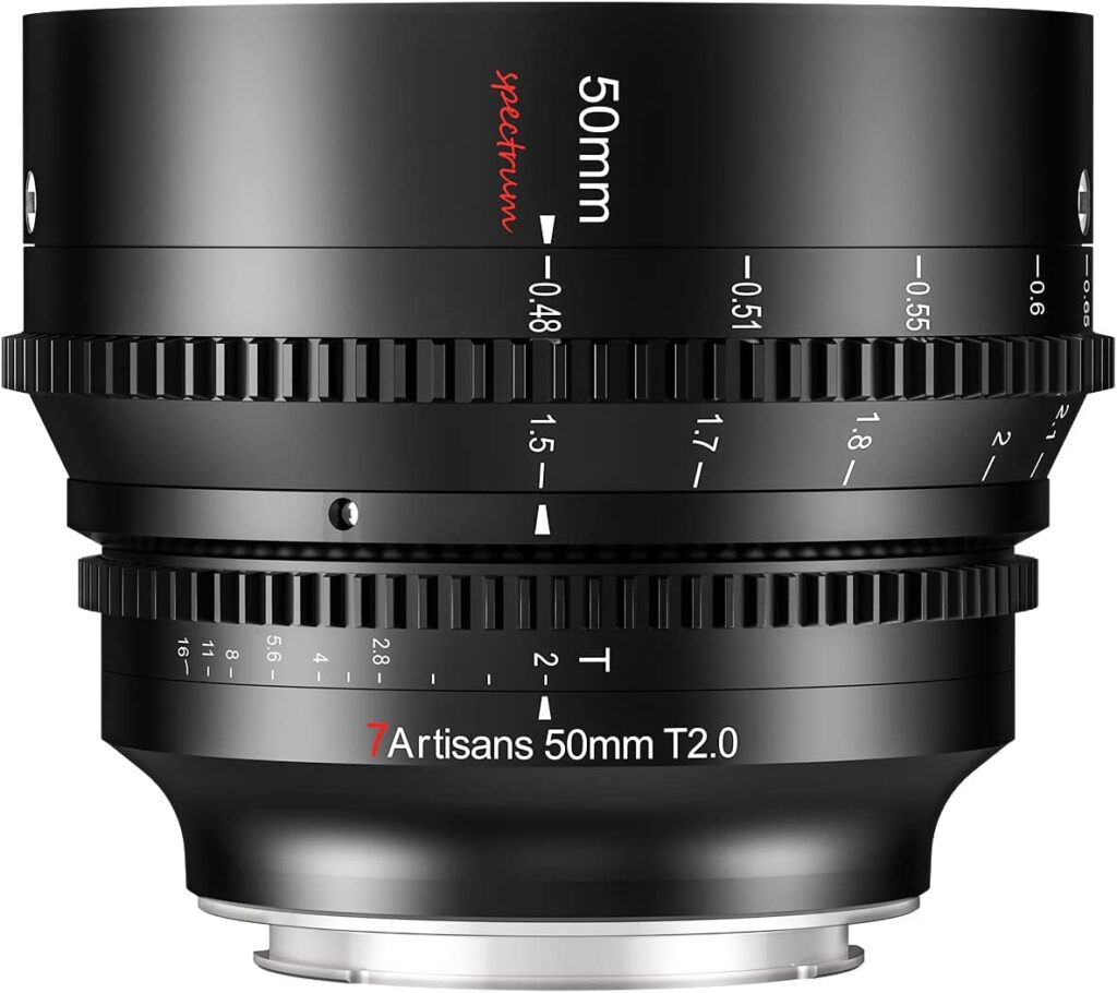7ARTISANS CINEMA VISION 50mm T2.0 SONY E