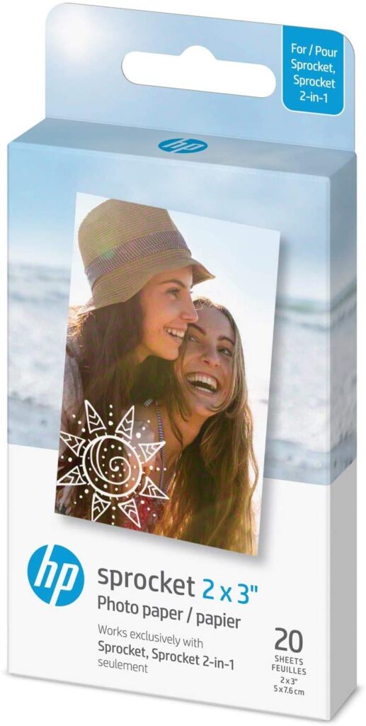 HP SPROCKET 2X3 PAPER 20 PACK