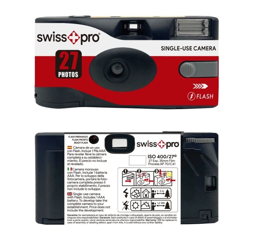 SWISS-PRO USA E GETTA 400-27 POSE CON FLASH NEW NON RICICLATA