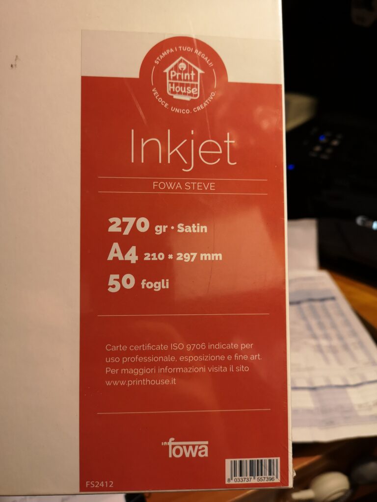 Fowa A4 50 Fogli 270Gr Satin - Art. FS2412