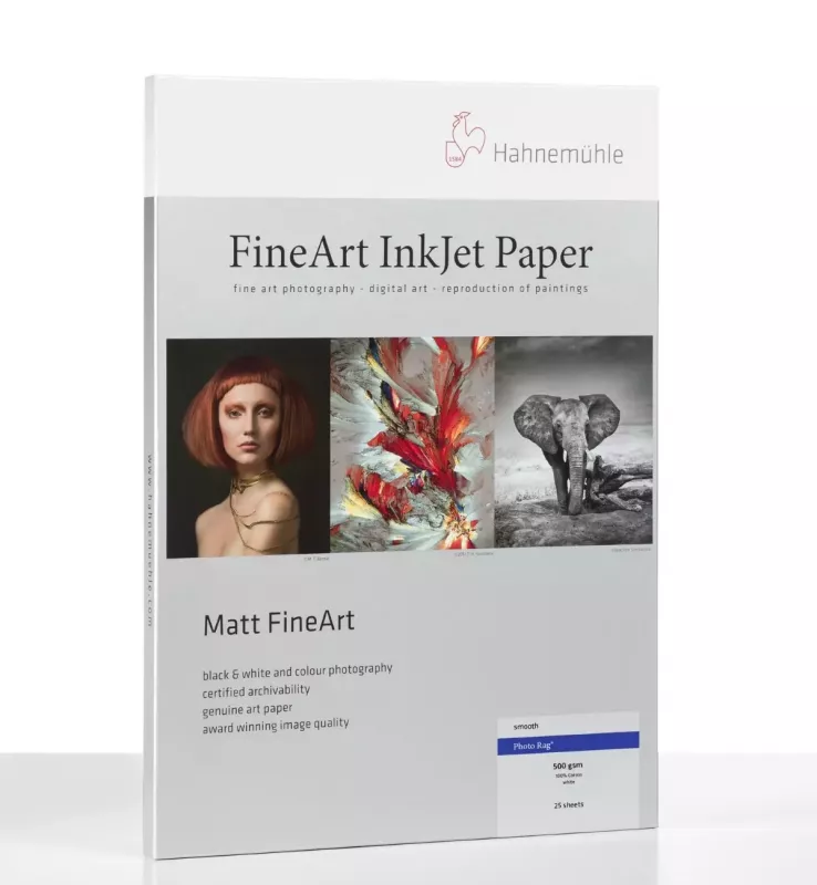 Hahnemuhle Photo Rag 500  gsm BOX A2 20 SHEETS