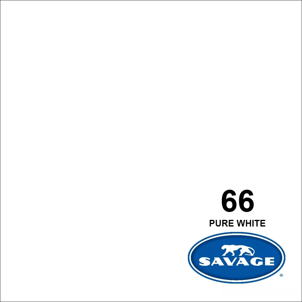 SAVAGE FONDALE 2,72X11M COLORE 66 PURE WHITE SEAMLESS PAPER