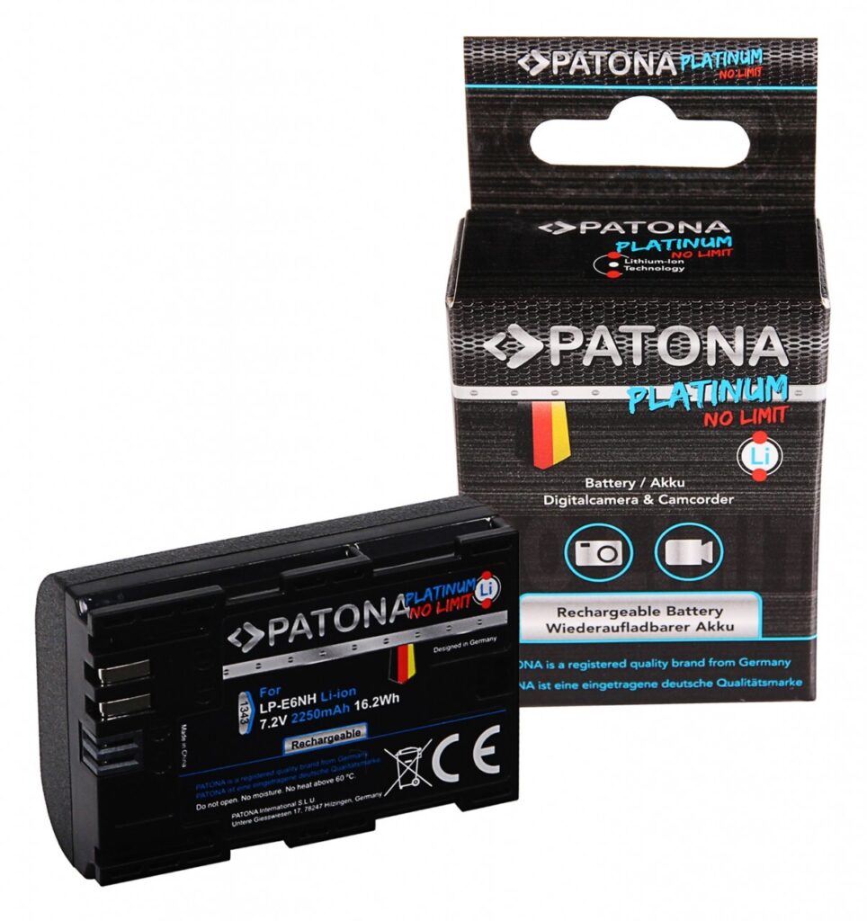 PATONA PROTECT BATTERY CANON LP-E6NH PER CANON EOS R5 EOS R6