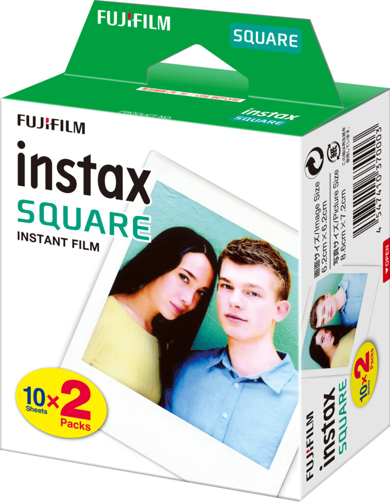 FUJI INSTAX SQUARE FILM 6X6 20 DOUBLE