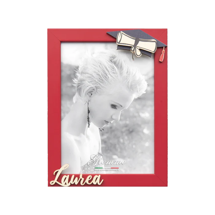 PORTAFOTO LEGNO ROSSO 13X18