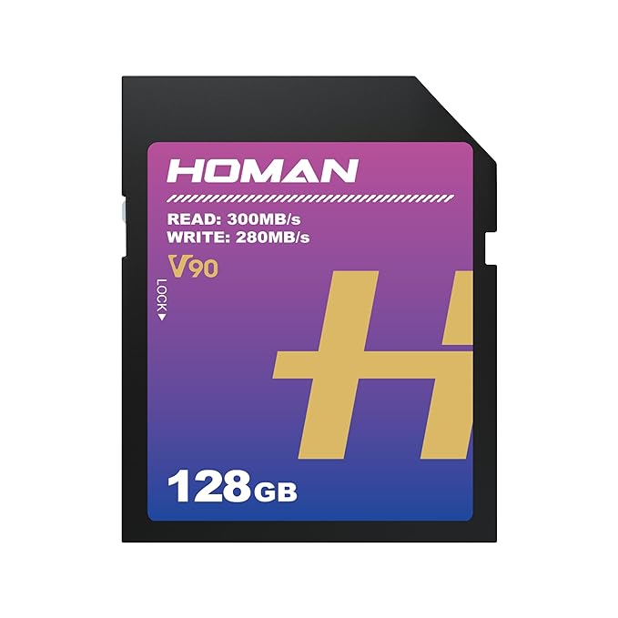 HOMAN UHS II SD Card V90 128GB