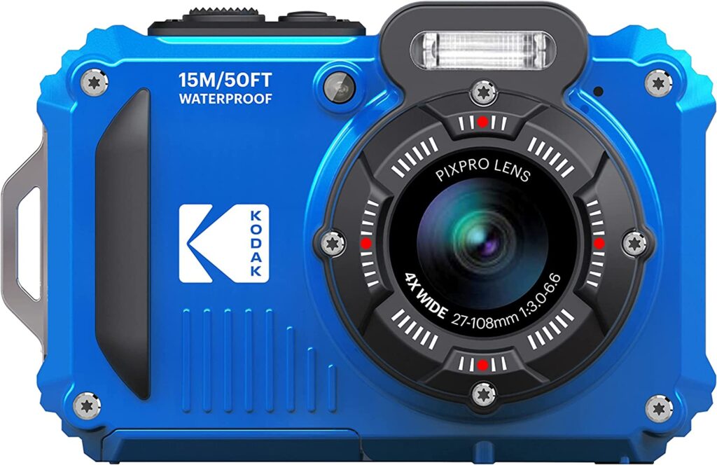KODAK WATERPROOF CAMERA BLUE WPZ2