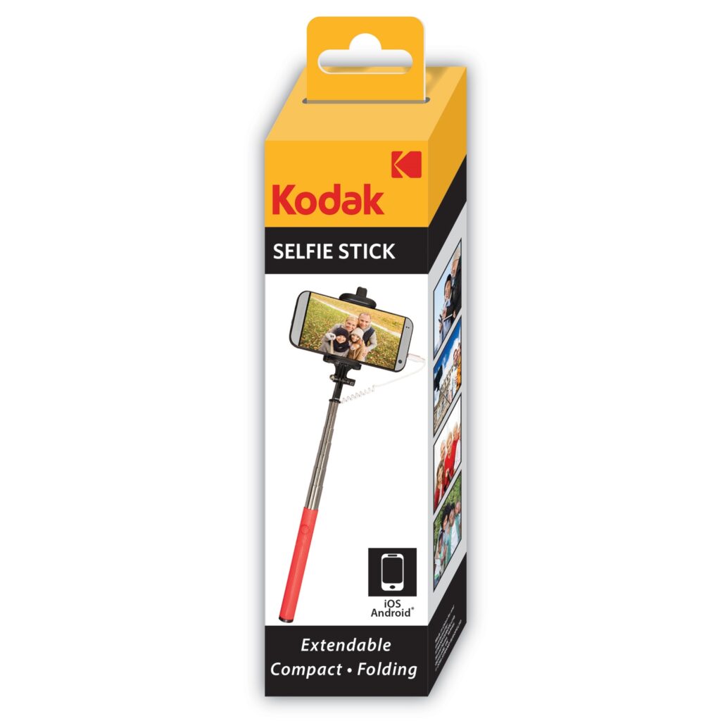 KODAK SELFIE STICK PER iOS E ANDROID 26/96CM RED