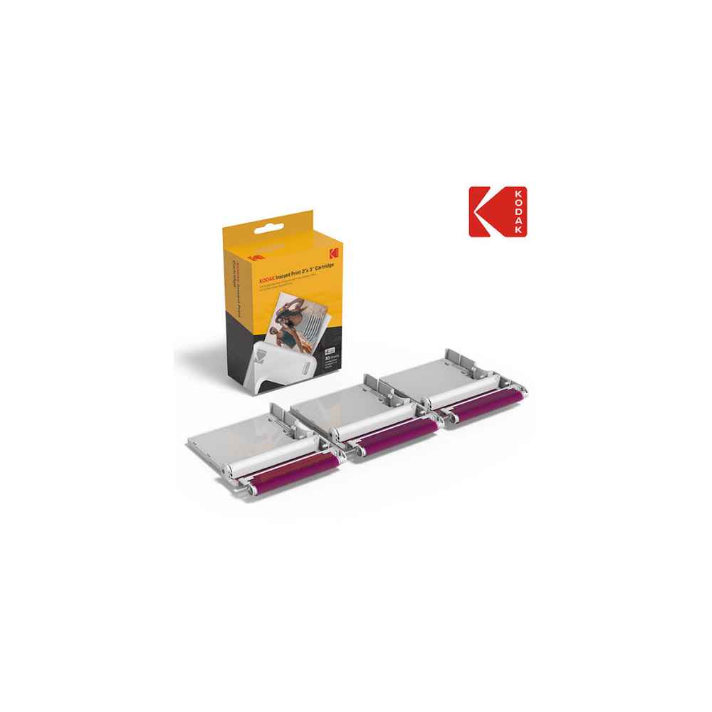 KODAK INSTANT PRINT 3’X3’ PAPER 30 Sheet Ink Ribbon ICRG-330 Mini Shot Combo