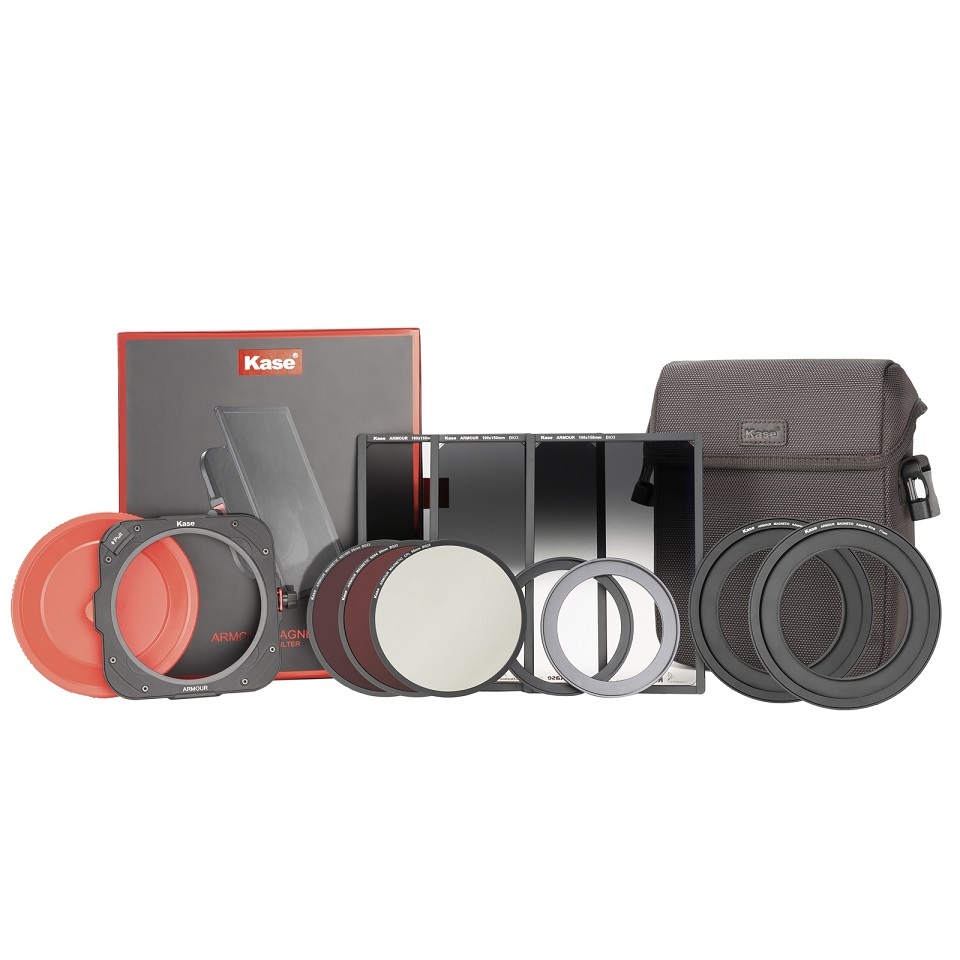 KASE FILTRO ARMOUR MASTER LEVEL KIT (CPL/ND64/ND1000/S-GND0.9/R-GND0.9/S-GND1.2/ADAPTER RING/CAP/BAG