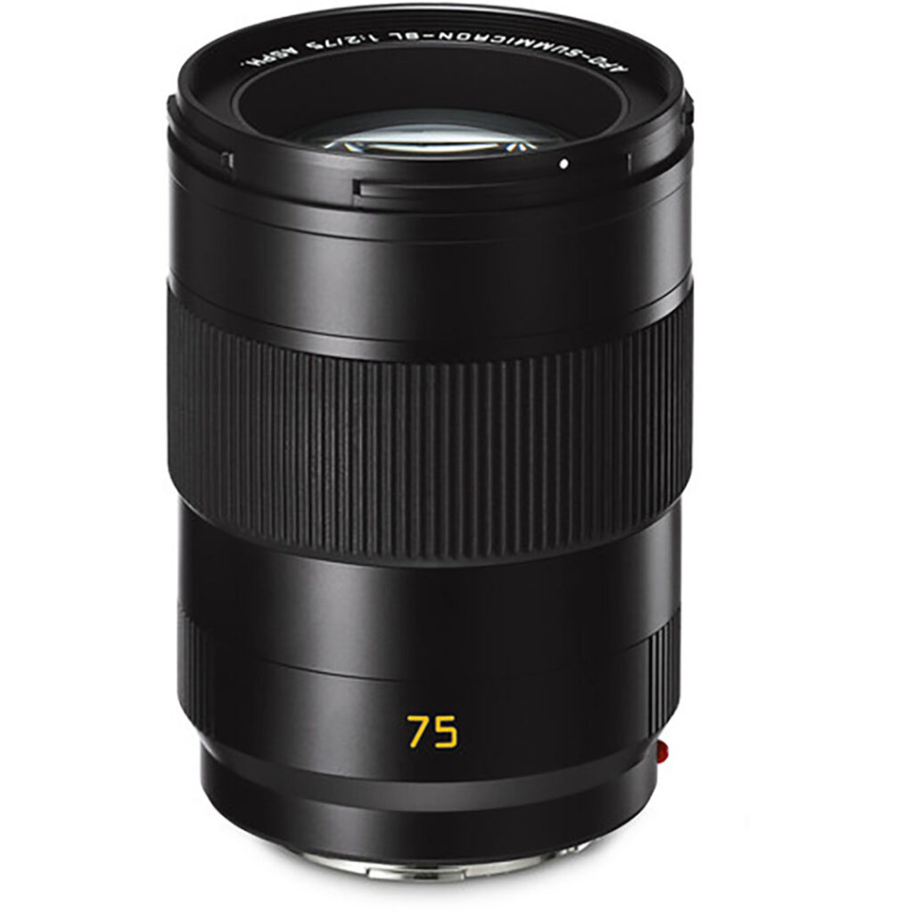 LEICA SUMMICRON-SL 75 f/2 ASPH. black anodized finish