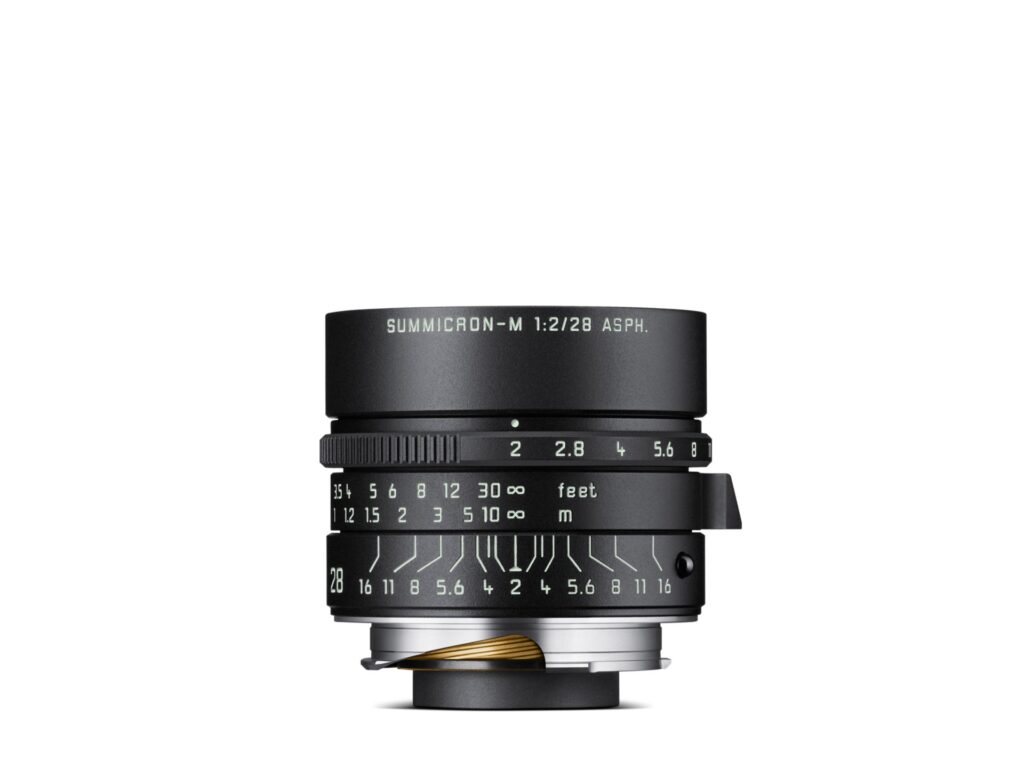 LEICA SUMMICRON-M 28 F/2 ASPH., FINITURA IN VERNICE NERA OPACA