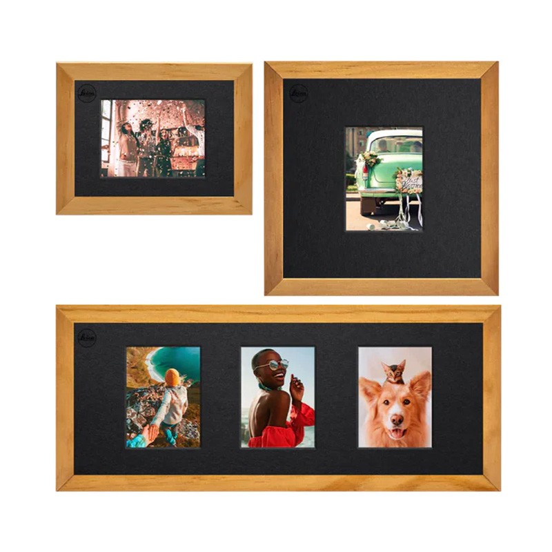 LEICA SOFORT Picture Frame Set in Natural Pine