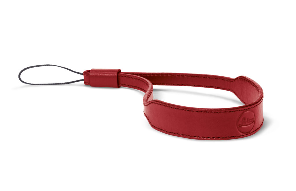LEICA cinghia da polso C-Lux in pelle rossa