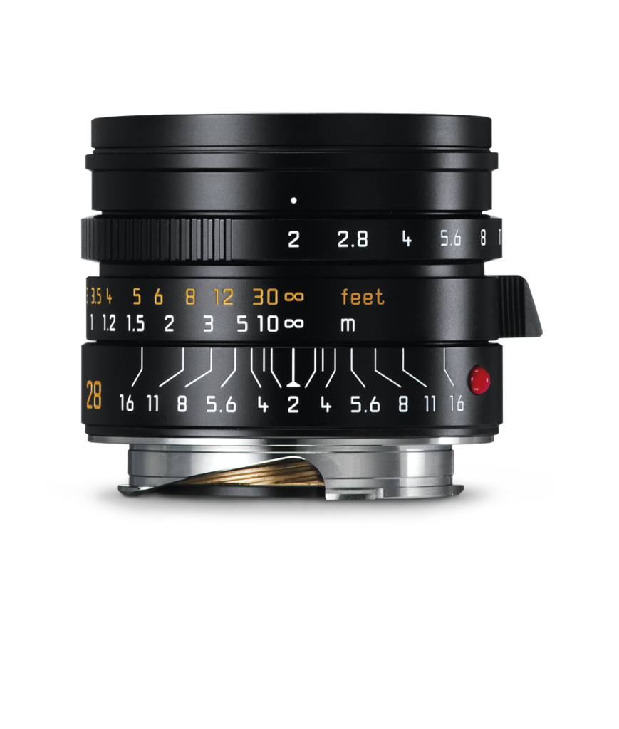 LEICA SUMMICRON-M 28 f/2 ASPH.,black anodized finish