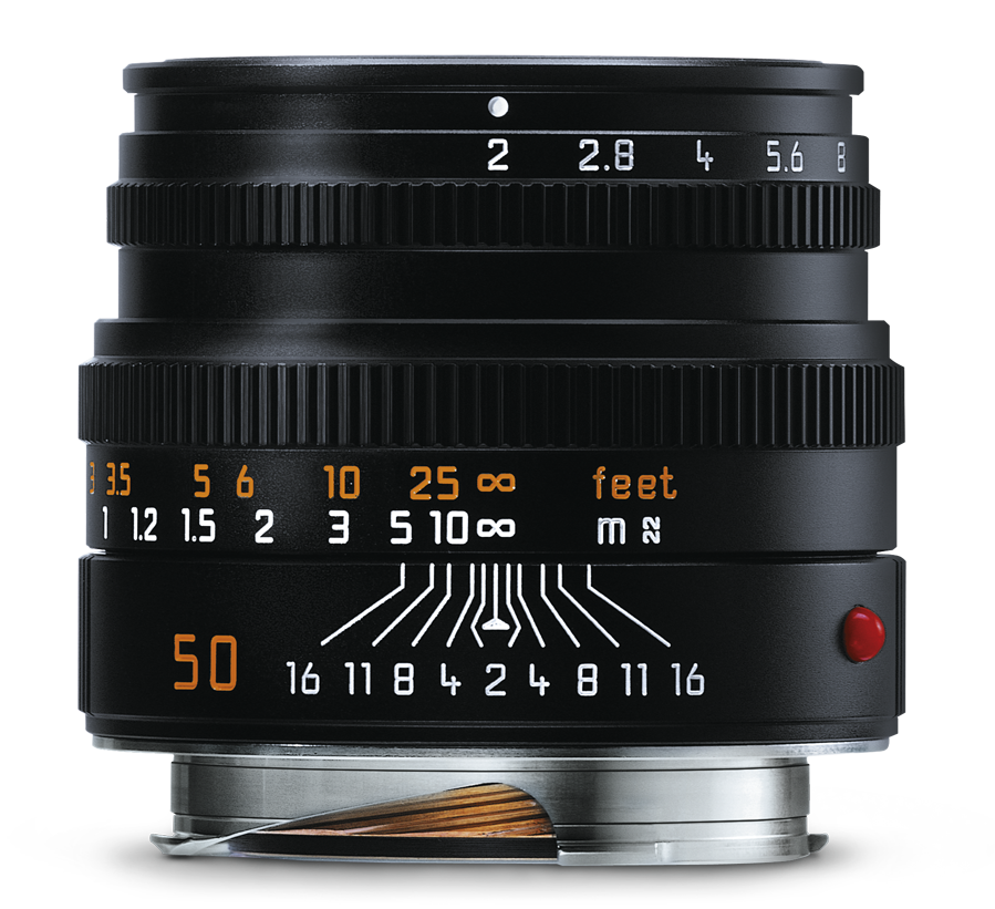 LEICA SUMMICRON-M 50 f/2, black anodized finish