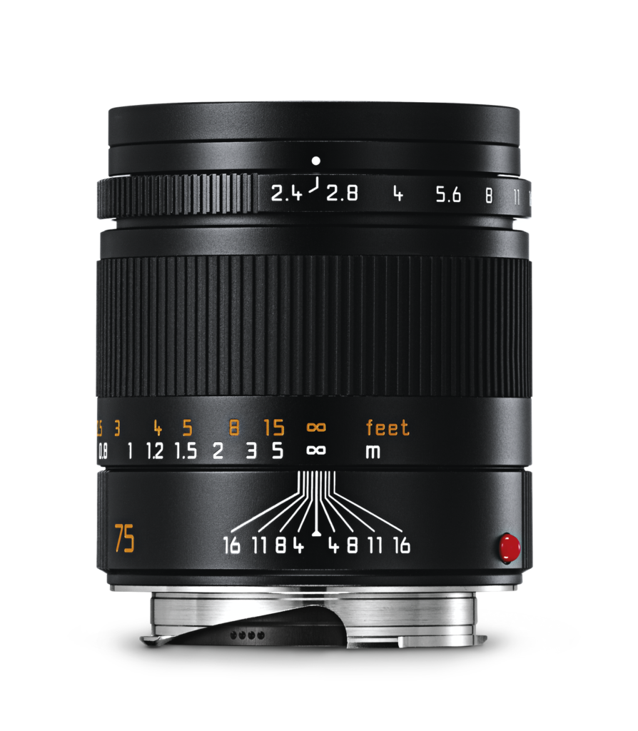 LEICA SUMMARIT-M 75 f/2.4, black anodized finish
