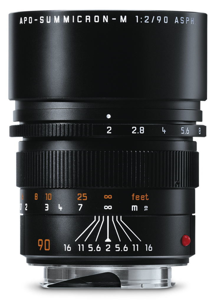 LEICA APO-SUMMICRON-M 90 f/2 ASPH., black anodized finish