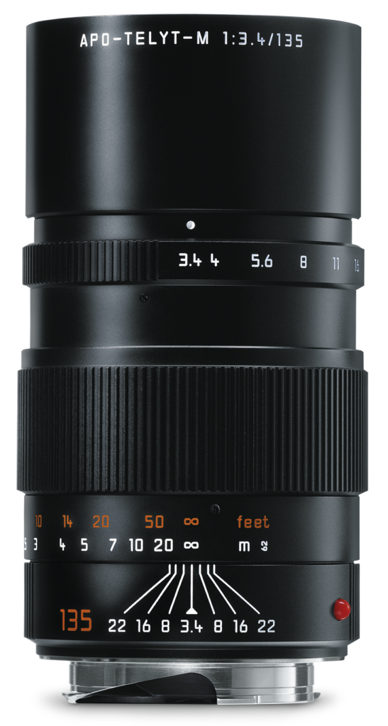 LEICA APO-TELYT-M 135 f/3.4, black anodized finish