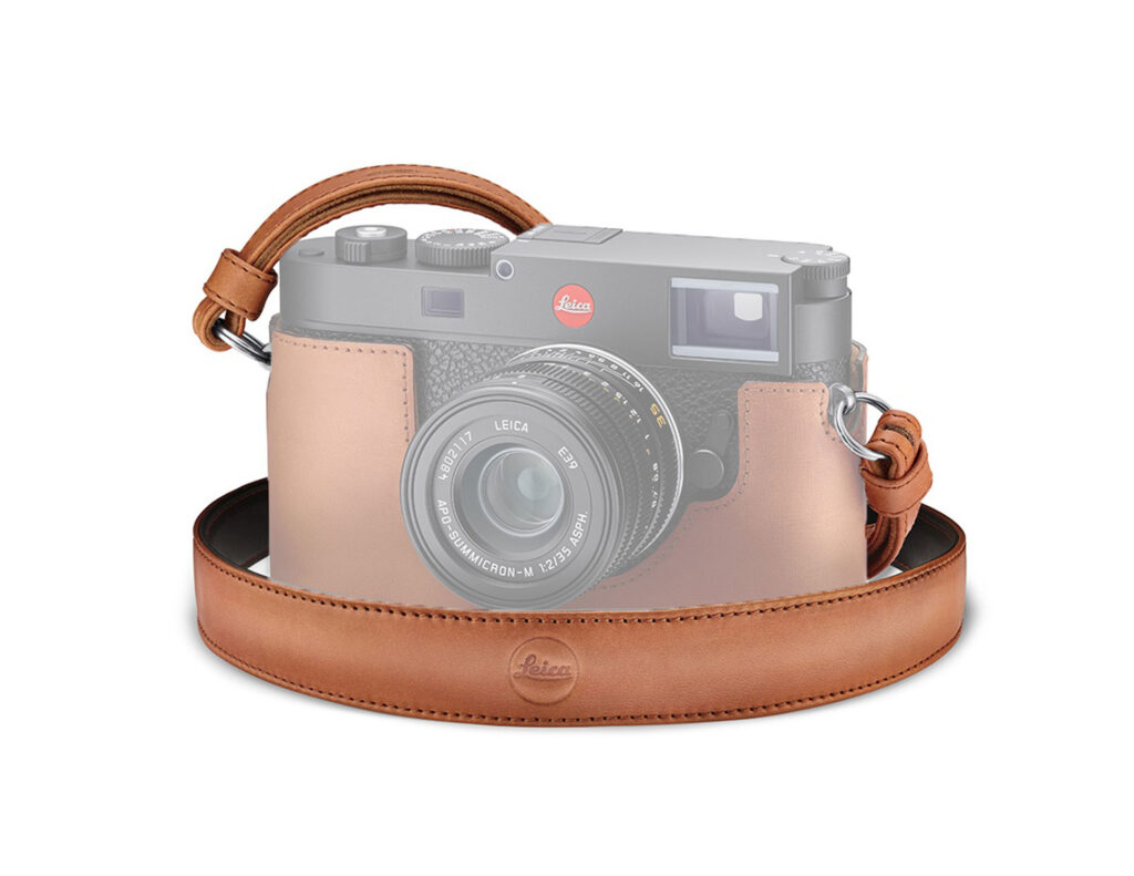 LEICA CINGHIA A TRACOLLA, COGNAC