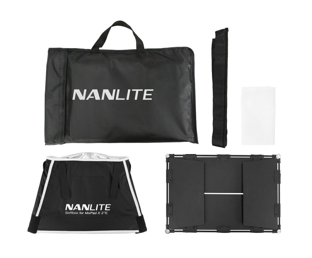 NANLITE BARNDOOR CON SOFTBOX PER MIXPAD II 27C