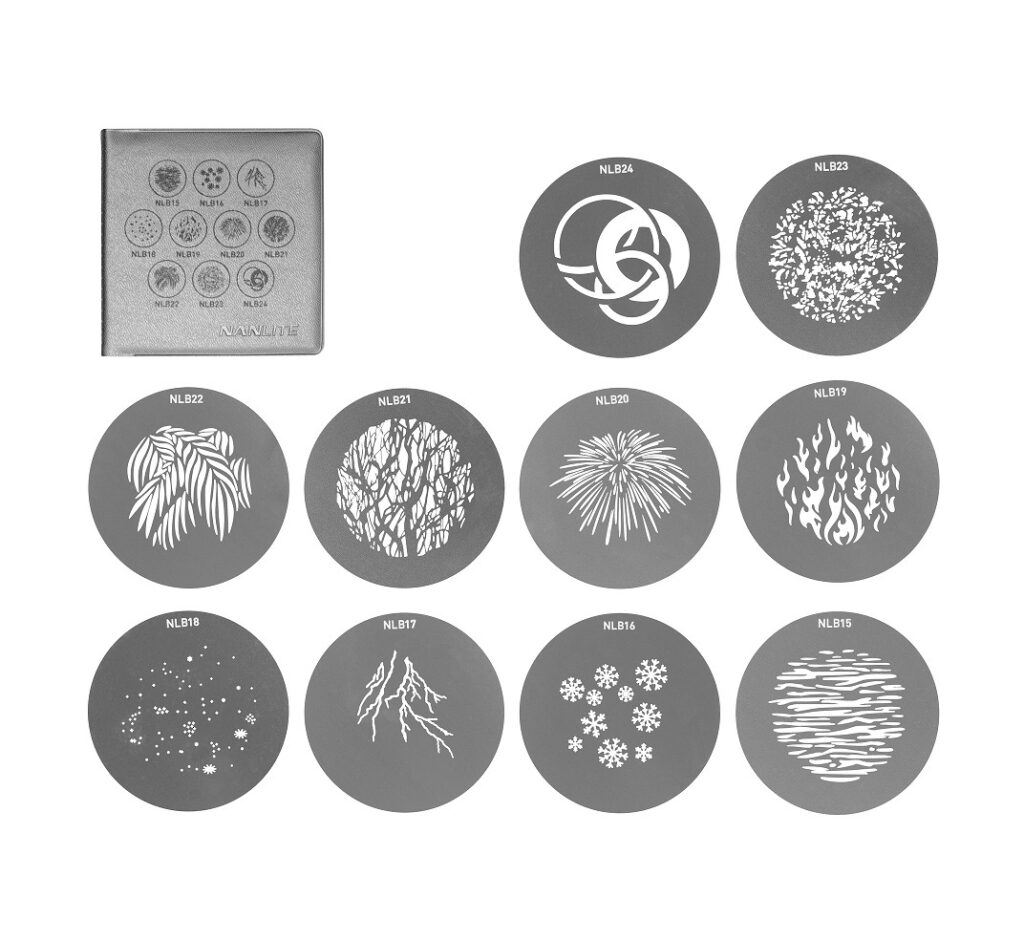 NANLITE AS-GB-B-SET2 GOBOS SIZE B SET 2 PER PJ-BM 10PZ