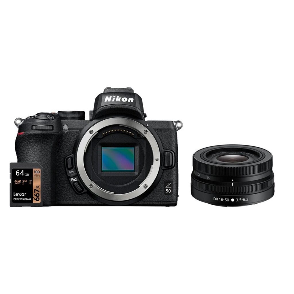 NIKON Z50 + NIKKOR Z DX 16-50 VR + SD 64GB 667x Pro