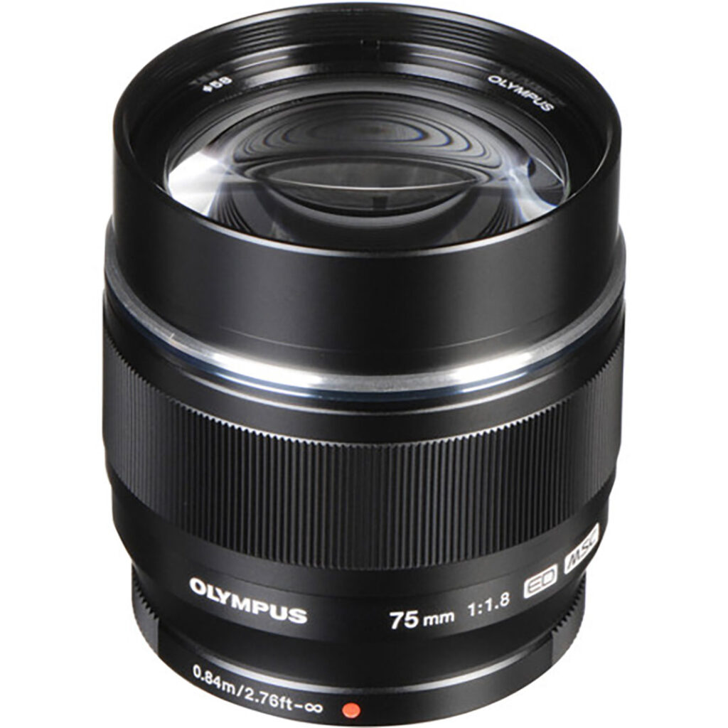OLYMPUS ZUIKO MICRO DIGITAL 75 F1,8 NERO
