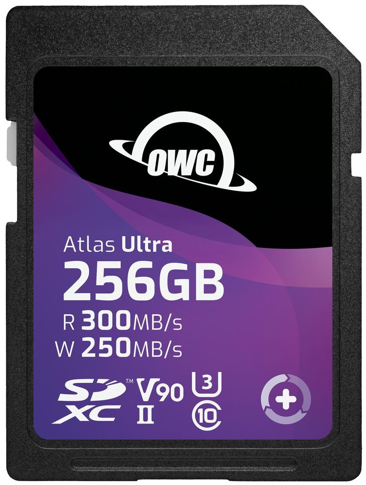 OWC SDV90U0256 256GB ATLAS ULTRA SDXC UHS-II V90 MEDIA CARD - R 300MB/S - W 250MB/S