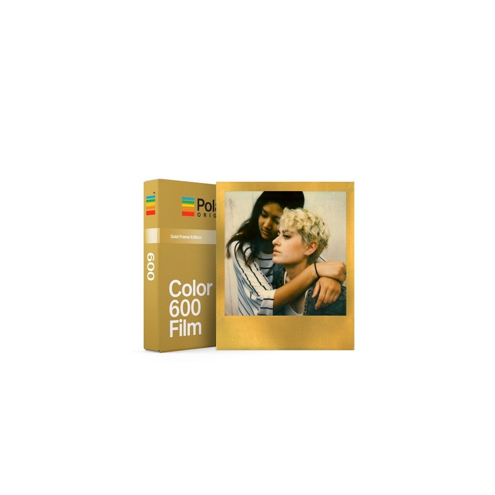 POLAROID ORIGINAL COLORS 600 FILM PER ONE STEP I-TYPE GOLD FRAME EDITION