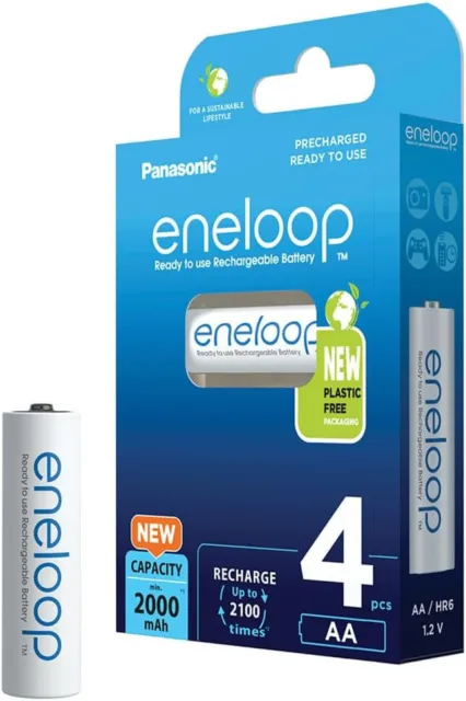 BATTERIE PANASONIC Stilo ENELOOP 2100 mAh 4 batterie