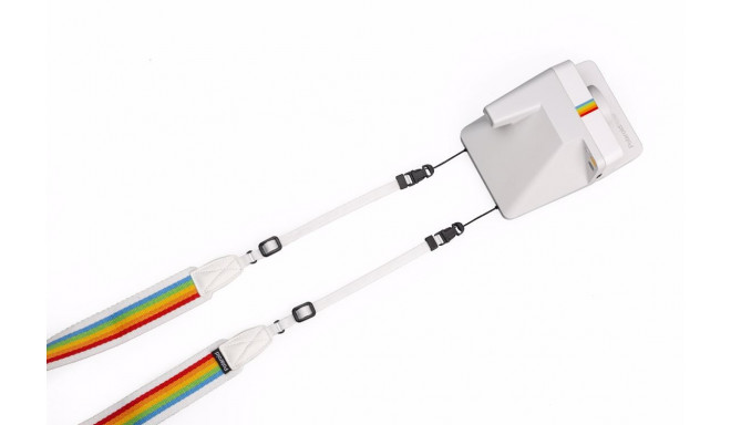 POLAROID CAMERA STRAP FLAT RAINBOW GRAY