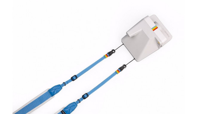 POLAROID CAMERA STRAP FLAT BLUE STRIPE
