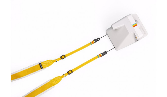 POLAROID CAMERA STRAP FLAT YELLOW STRIPE
