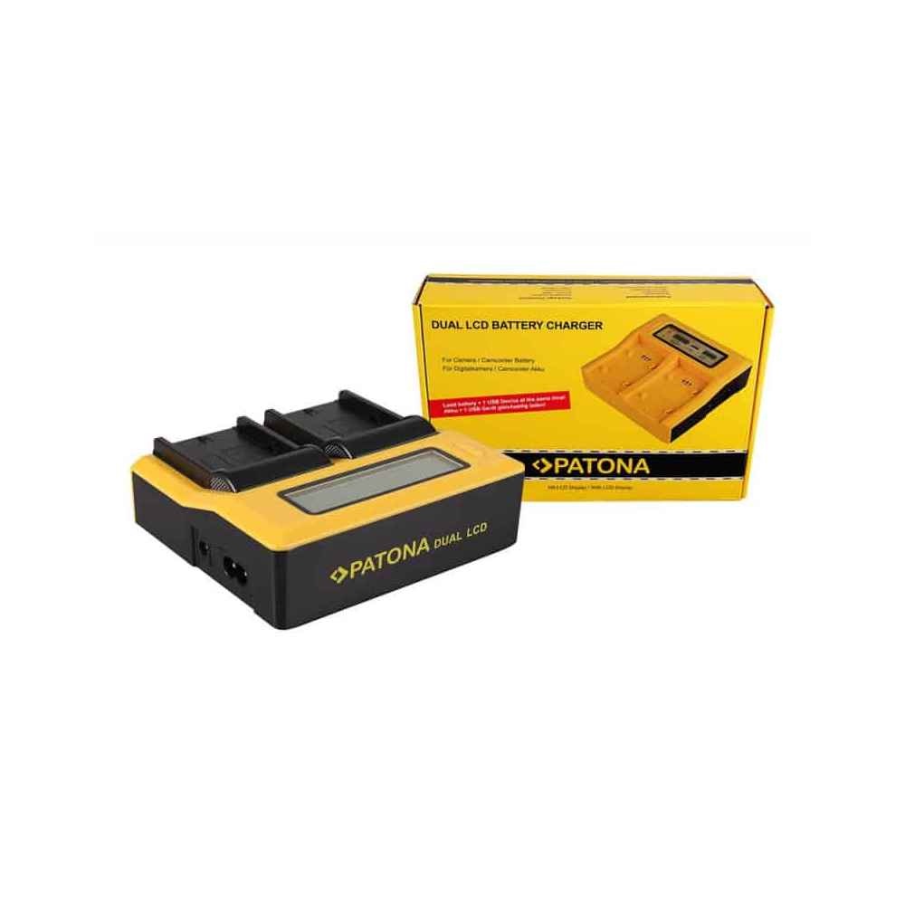 CARICABATTERIA PATONA DOPPIO SONY NP-FM50
