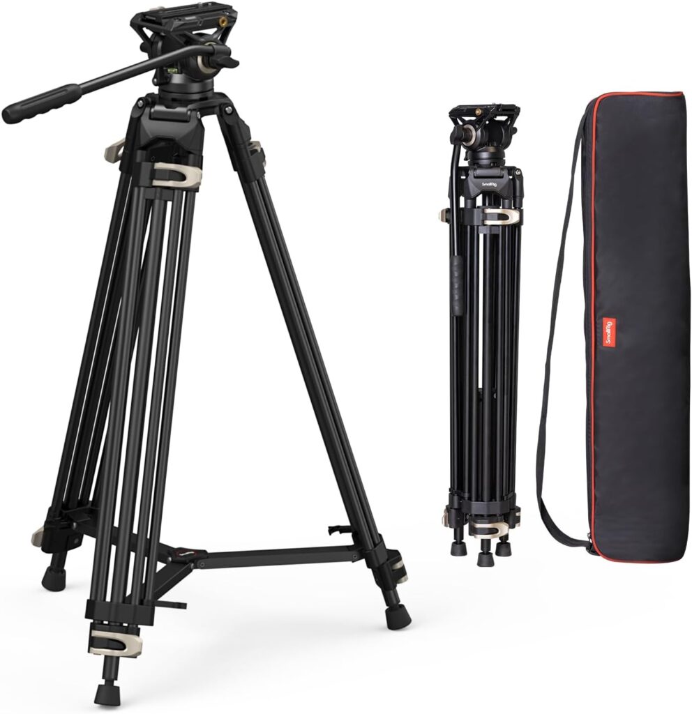 SmallRig treppiede Heavy Duty Fluid Head Tripod AD-01 3751B