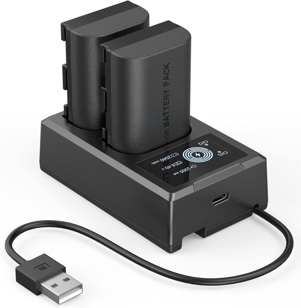 SMALLRIG KIT DA 2 BATTERIE LP-E6NH CON CARICATORE DOPPIO 3821