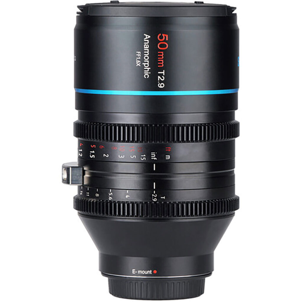 SIRUI OBIETTIVO 50MM T2.9 1.6X FULL-FRAME ANAMORPHIC VIDEO SONY (E-MOUNT)