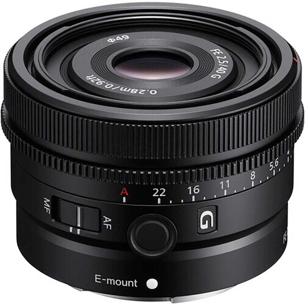 SONY FE 40mm F2,5 FULL-FRAME G E-MOUNT