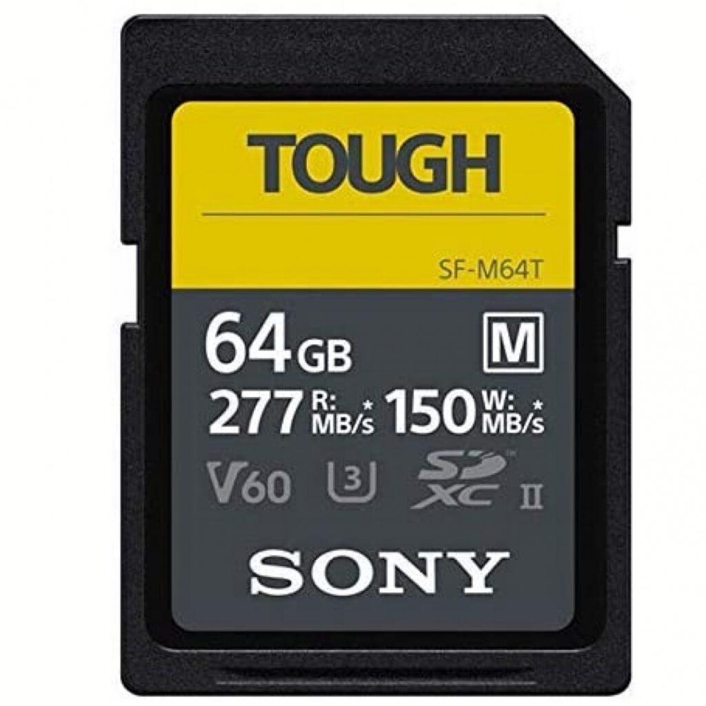 SONY SD 64GB SERIE M TOUGH UHS-II U3 277MBS/150MBS 4K