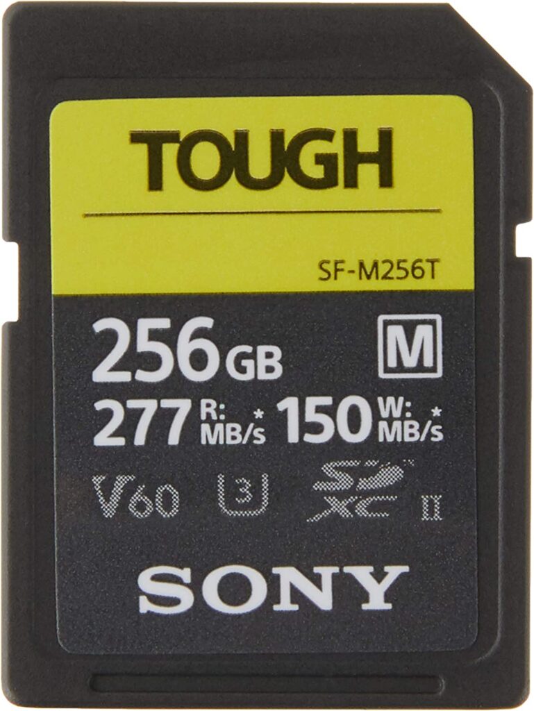 SONY SD XC 256GB SERIE M TOUGH UHS-II U3 277MBS/150MBS 4K