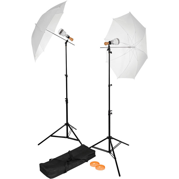 WESTCOTT KIT 2 LED LUCE CONTINUA CON OMBRELLI