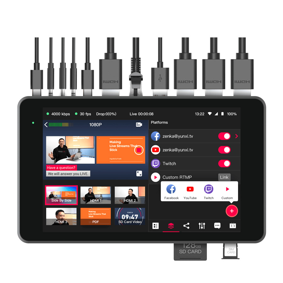 YOLOBOX PRO LIVESTREAM DEVICE 8" TOUCH SCREEN